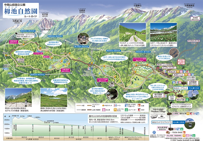 栂池自然園マップ